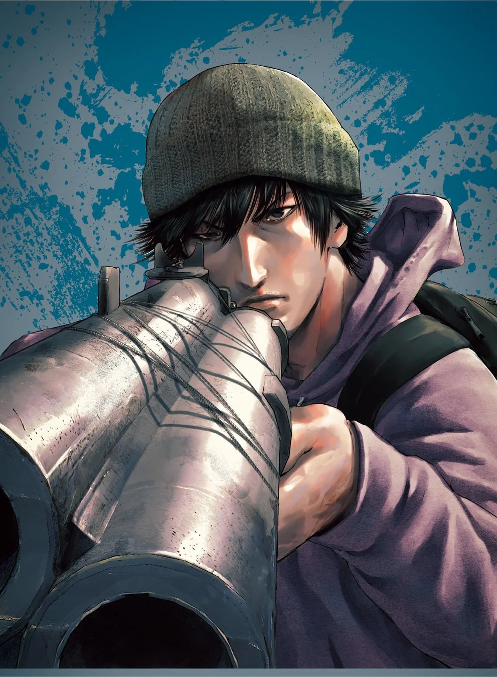 銃を構える男性